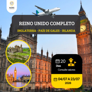 REINO UNIDO COMPLETO: INGLATERRA - PAÍS DE GALES - IRLANDA 